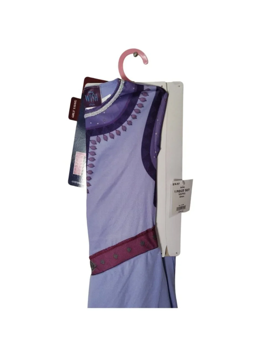 Disney Girls S 6/6X Wish Asha Purple Long Sleeve Dress Halloween Costume